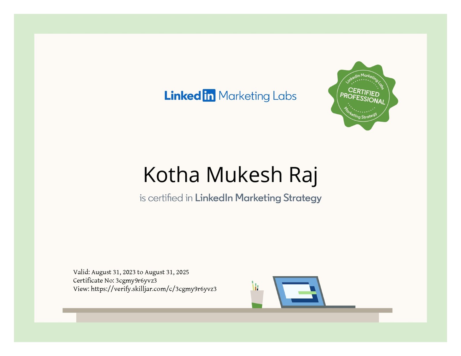 LinkedIn Marketing Strategy Certificate